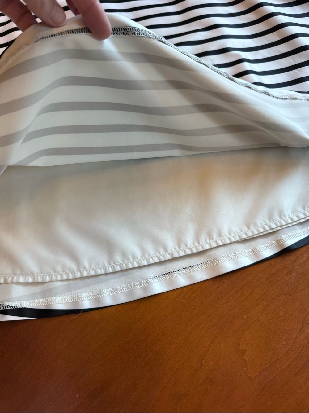 The Limited Striped A line Skirt Satin Size 10 - Picture 10 of 14